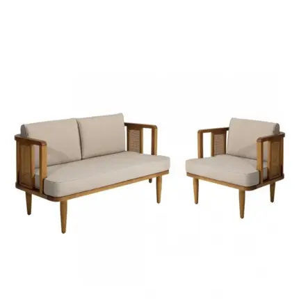 Urun Nidus Wicker Double Dis Mekan Set 01 - meubilair horeca